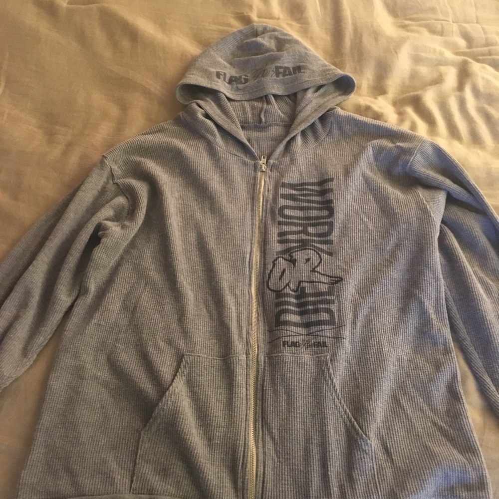 Flag Nor Fail Zip Up Hoodie XL